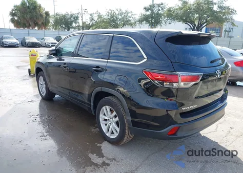 2014 Toyota Highlander Le from USA, damaged, VIN 5TDZARFH5ES008928